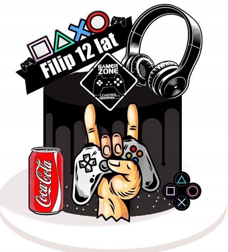Playstation topper torta - ps,